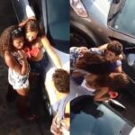 El Carnaval comenzó en Río de Janeiro con esta imagen de dos niñas enfrentándose a un joven